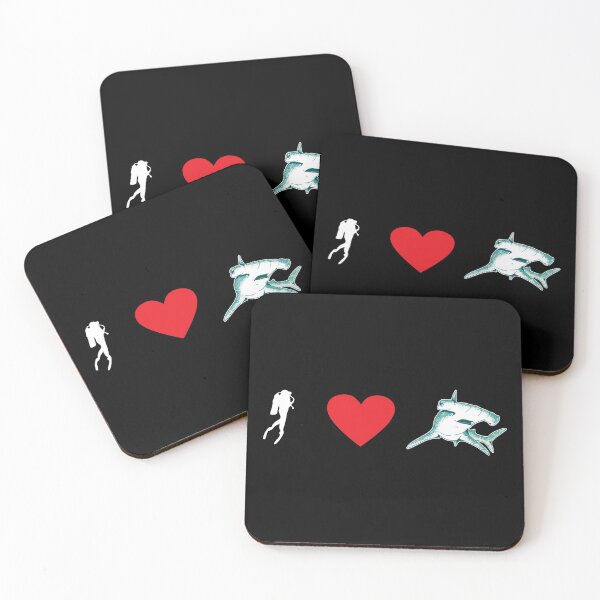 Item preview, If your heart beats for hammerhead sharks, then you will like this I love sharks design designed and sold by SiRaGeckoDesign.