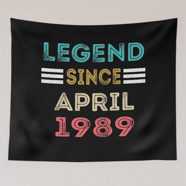Item preview, Retro Vintage Legend Since April 1989 Birthday Gift designed and sold by meedTee.
