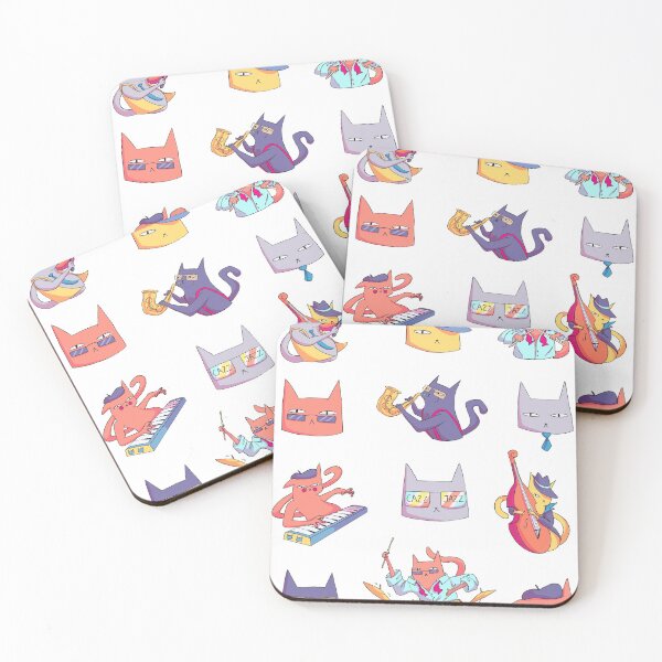 Item preview, Jazz cat's band art designed and sold by Zoe Robinson.