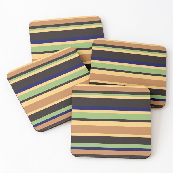 Item preview, Iron Oak Bayadere Stripes designed and sold by HomeLivingCo.