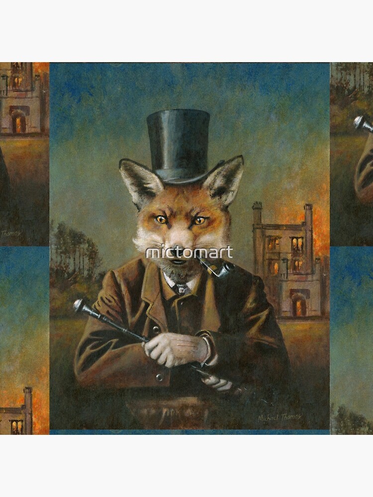 Thumbnail 4 of 4, Pillow, The Dapper Fox designed and sold by mictomart.