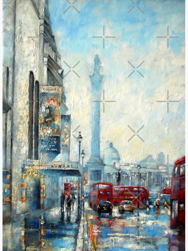 Thumbnail 3 of 3, Sticker, Trafalgar Square designed and sold by rogerpanart.