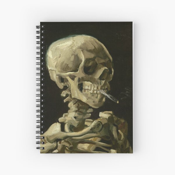 Artikel-Vorschau von Schädel eines Skeletts mit brennender Zigarette (1885–86) von Van Gogh, designt und verkauft von knightsydesign.
