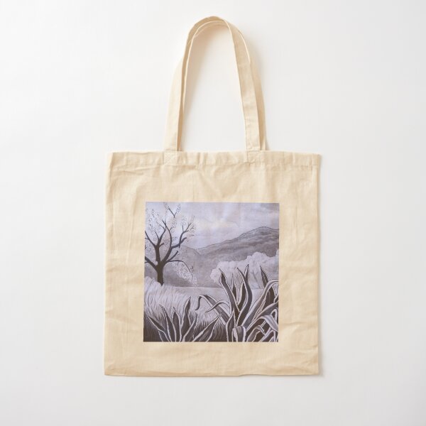 Agave (Pita) and blossoming Almond Tree in Ibiza   Cotton Tote Bag