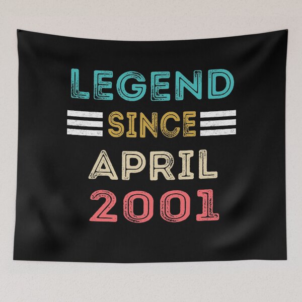 Item preview, Retro Vintage Legend Since April 2001 Birthday Gift designed and sold by meedTee.