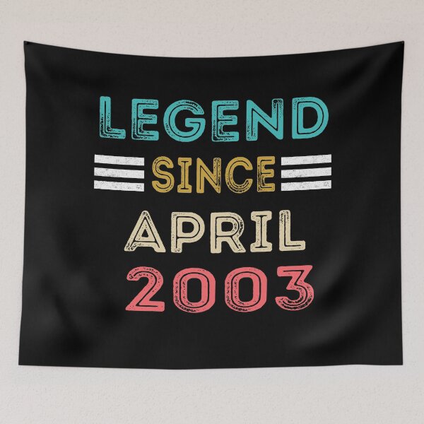 Item preview, Retro Vintage Legend Since April 2003 Birthday Gift designed and sold by meedTee.