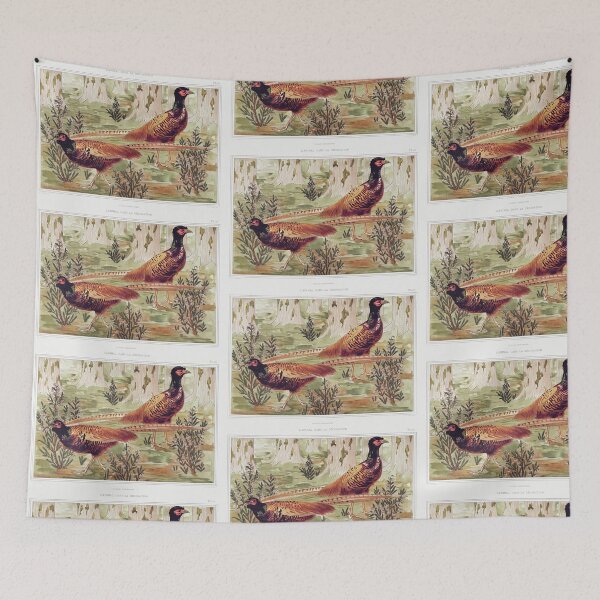 Item preview, Pheasants illustration designed and sold by Vintage Designs +.