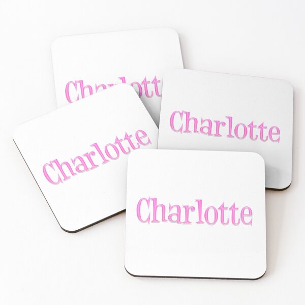 Item preview, Girl Name Charlotte in Pink Panther Cartoon Style designed and sold by Space-Bug.