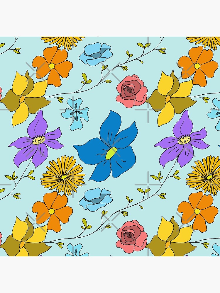 Thumbnail 3 of 3, Throw Pillow, Flowers and flowers designed and sold by alearsdesign.