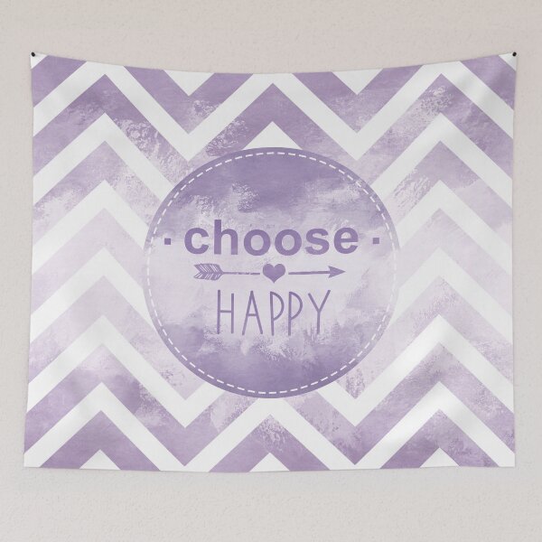 Item preview, Happy quote purple designed and sold by OkihanaShop.
