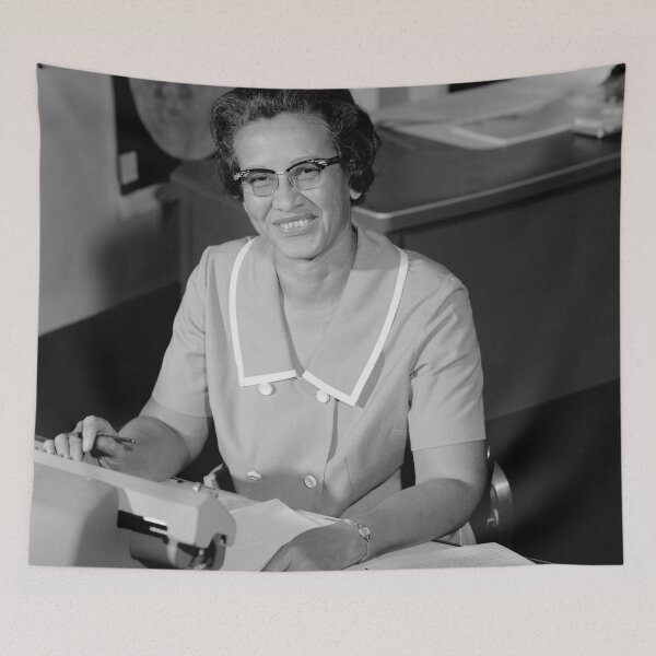 Item preview, Katherine Johnson black white rip designed and sold by opechhopi.