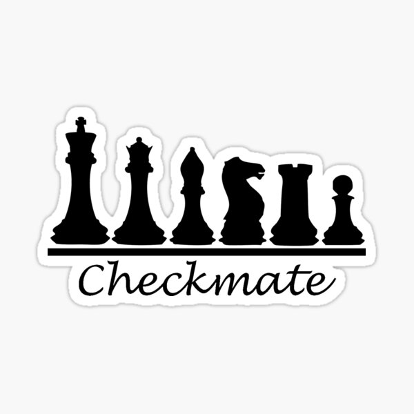 CHESS DESIGN - CHECKMATE Sticker