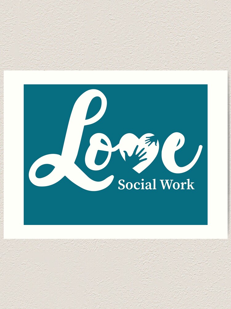 Lámina artística «Amor trabajo social - trabajador social svg - camisa ...