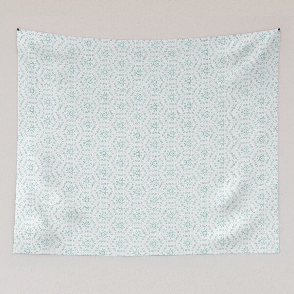 Item preview, floral design in turquoise designed and sold by Nicole Bleck.