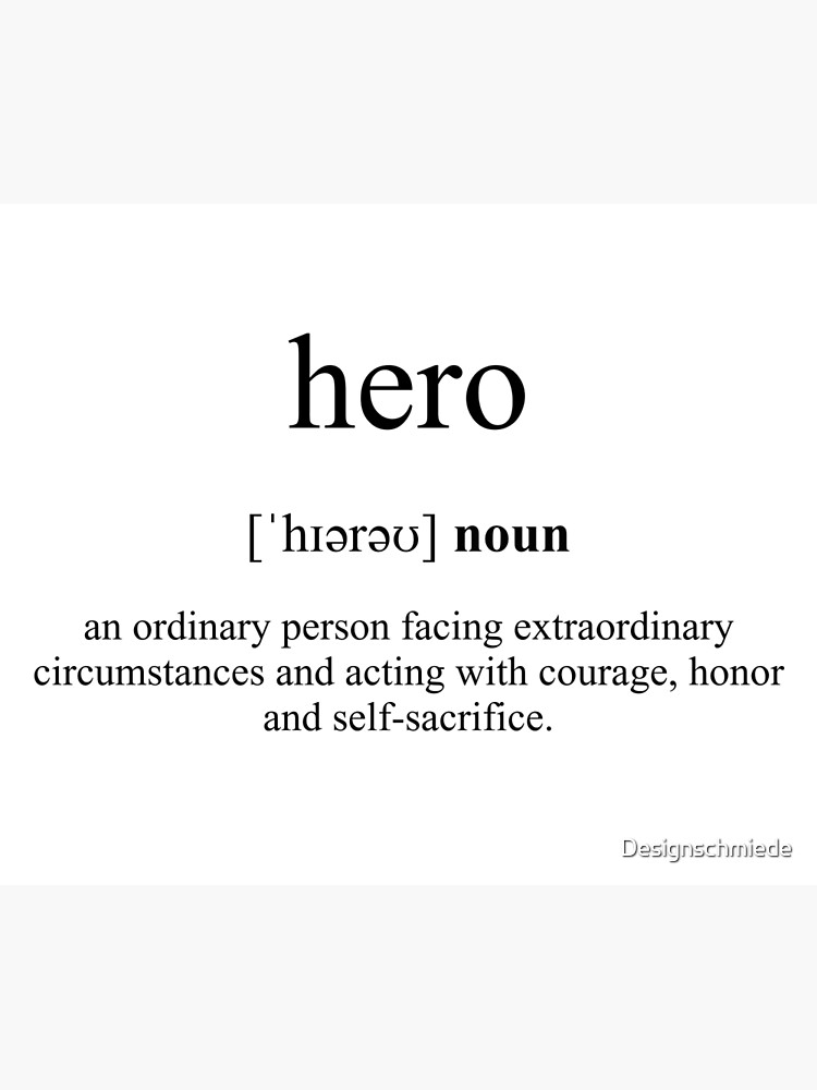 hero-definition-dictionary-collection-poster-for-sale-by