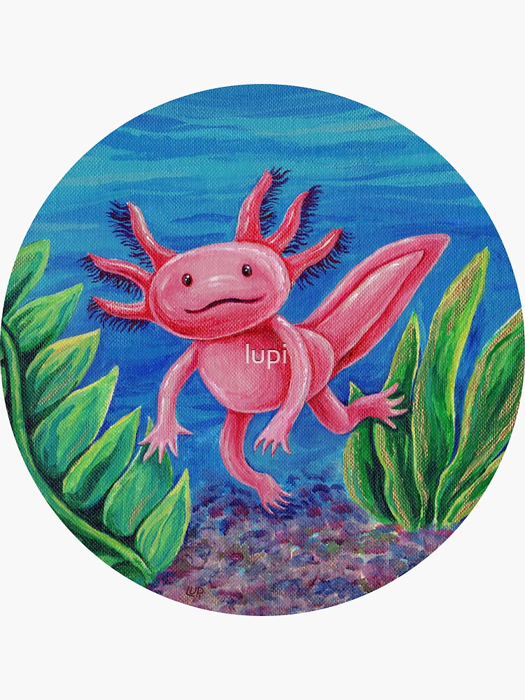 Axolotl Just Vibin' by lupi