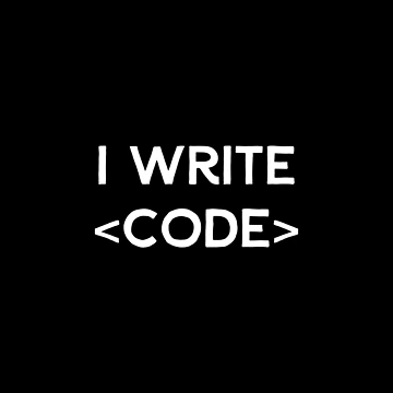 Artwork thumbnail, I Write Code by developer-gifts