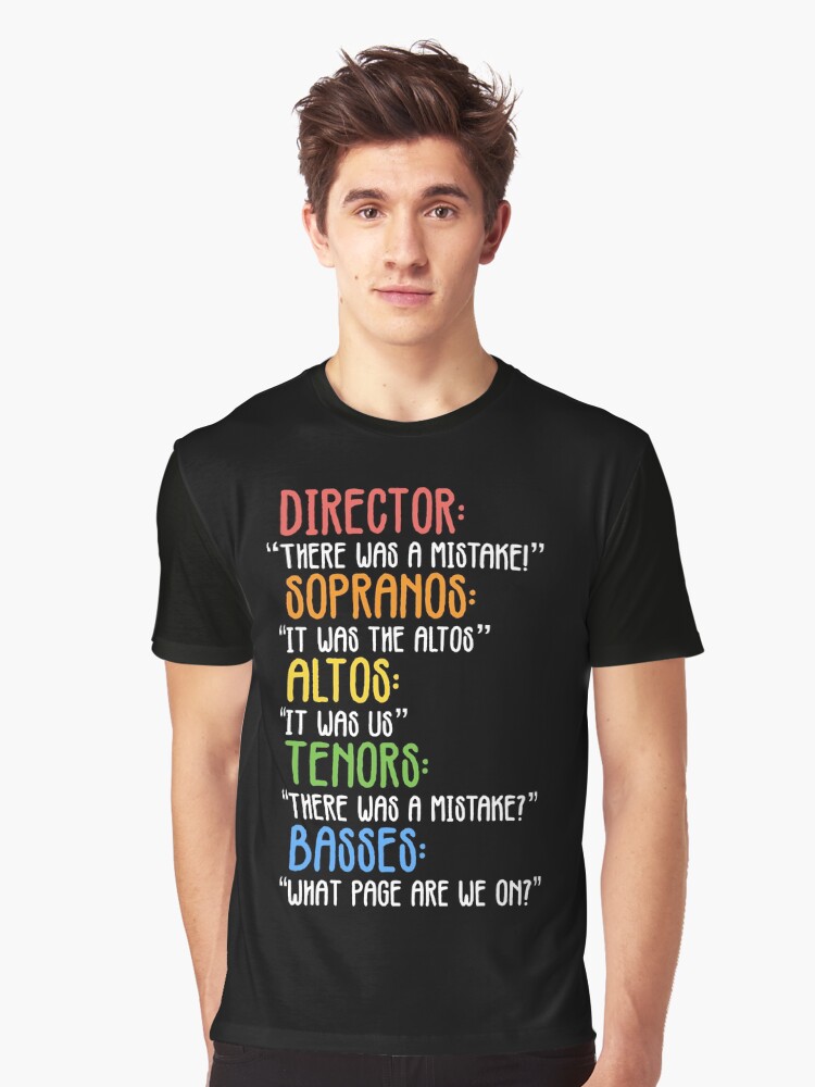 Imagen 1 de 5, Camiseta gráfica con la obra Error divertido del coro, diseñada y vendida por JackCurtis1991.