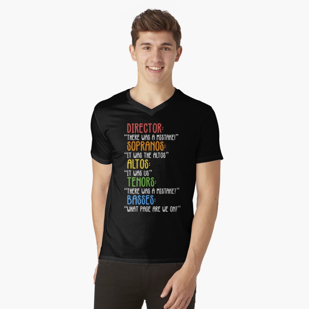 Vista previa del artículo con la obra «Camiseta de cuello en V», diseñado y vendido por JackCurtis1991.