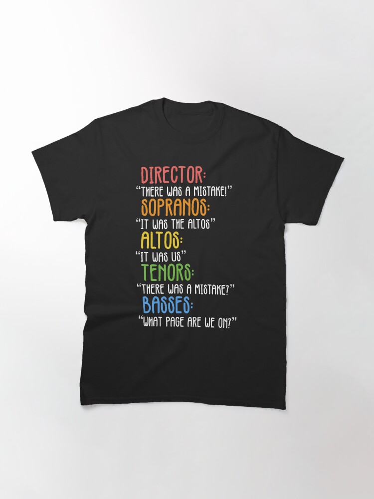 Imagen 3 de 7, Camiseta clásica con la obra Error divertido del coro, diseñada y vendida por JackCurtis1991.