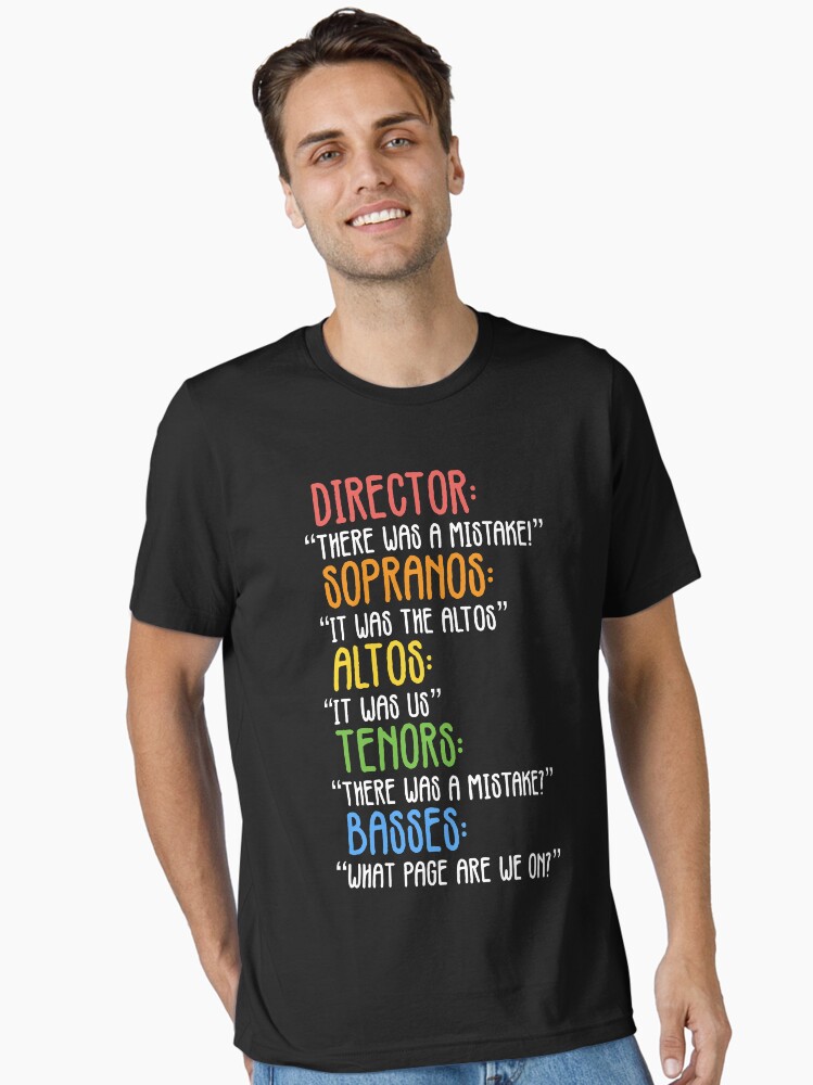 Thumbnail 1 of 7, Essential T-Shirt, Funny Choir Mistake designed and sold by JackCurtis1991.