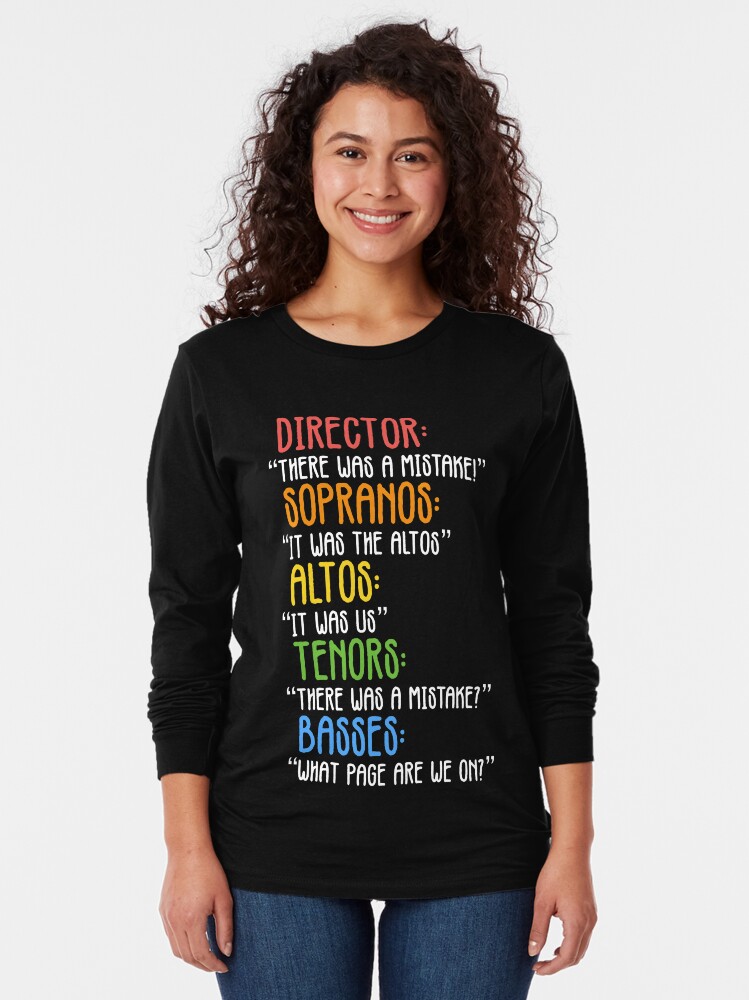 Imagen 2 de 5, Camiseta de manga larga con la obra Error divertido del coro, diseñada y vendida por JackCurtis1991.