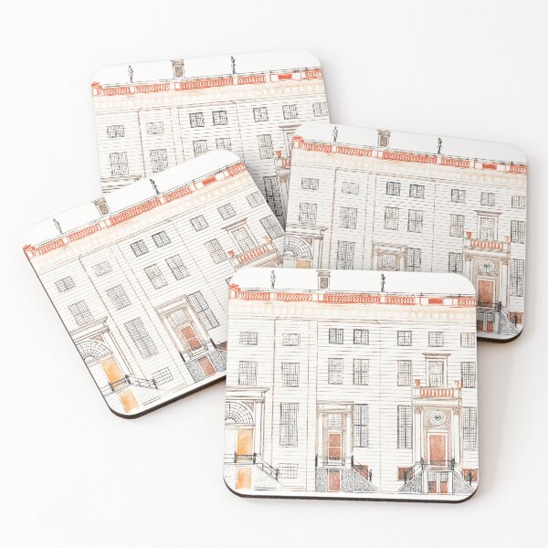 Item preview, Kitsch vintage Architectural illustration designed and sold by Vintage Designs +.