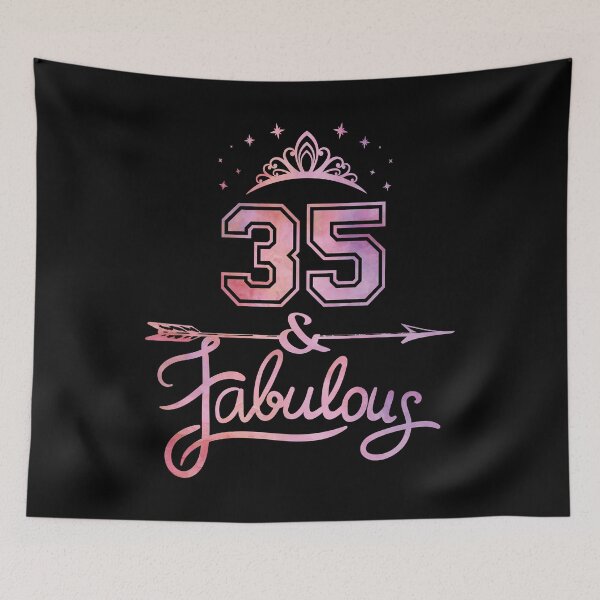 Item preview, Women 35 Years Old And Fabulous Happy 35th Birthday design designed and sold by Grabitees.