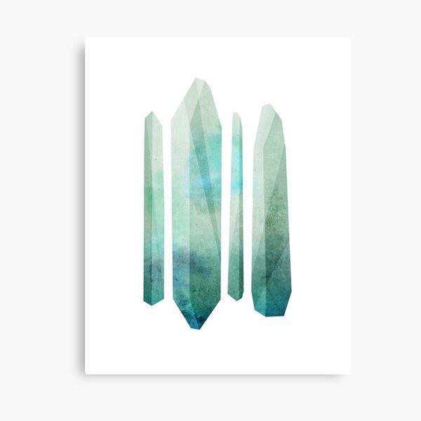 Blue Crystals #2 Canvas Print