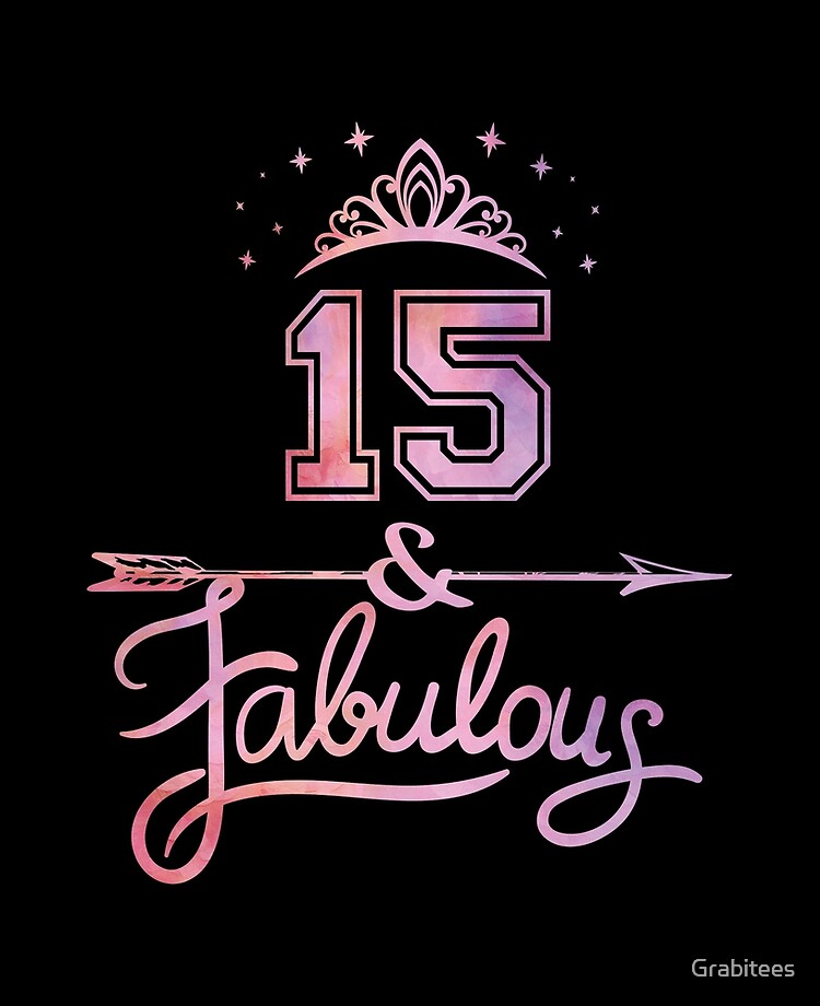 Coque Et Skin Adhesive Ipad Filles 15 Ans Et Fille Fabuleuse 15e Anniversaire Graphique Par Grabitees Redbubble