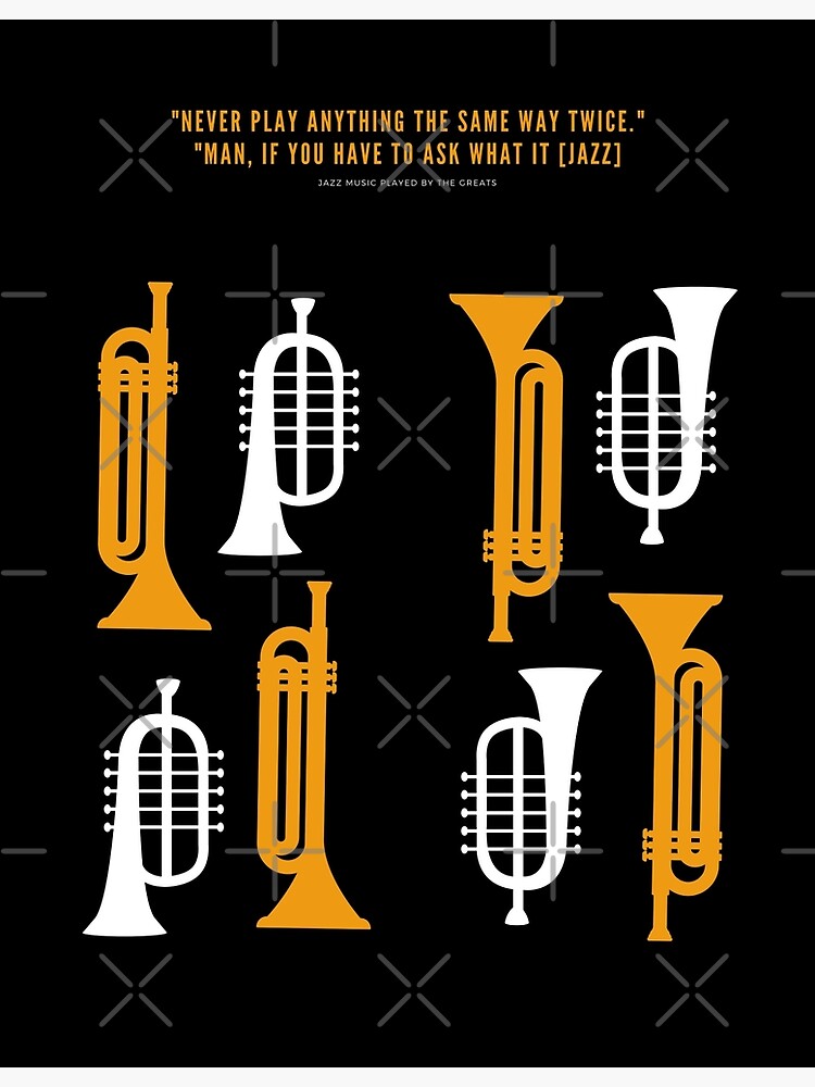 "Jazz Trumpet Heartbeat, Trumpet Teacher Gift" Poster by RoManSmArt