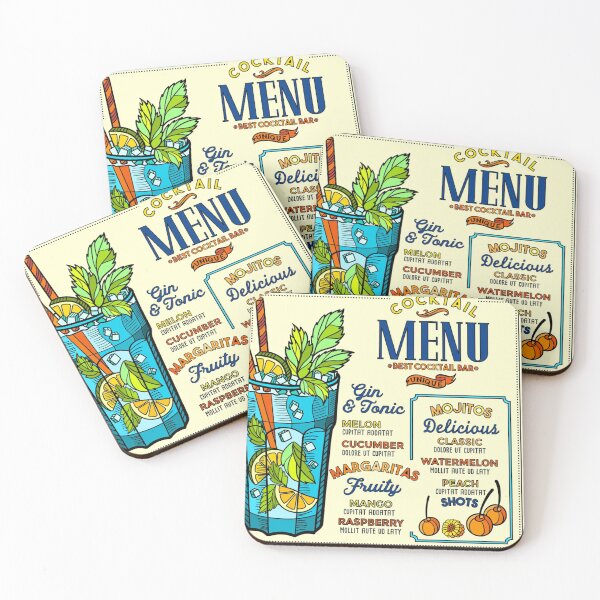 Item preview, Restaurant Cocktail Drinks Menu designed and sold by boojun.