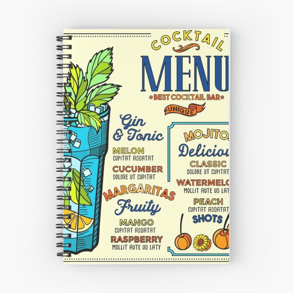 Item preview, Restaurant Cocktail Drinks Menu designed and sold by boojun.