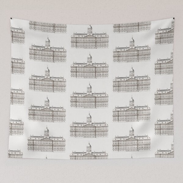 Item preview,  Kitsch vintage Architectural illustration designed and sold by Vintage Designs +.
