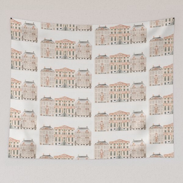 Item preview, Kitsch vintage Architectural illustration designed and sold by Vintage Designs +.