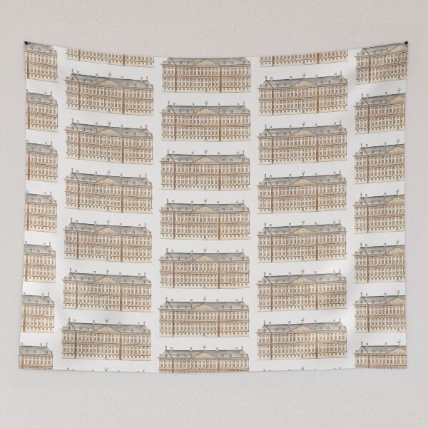 Item preview, Kitsch vintage Architectural illustration designed and sold by Vintage Designs +.