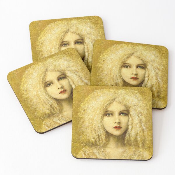 Item preview, Victorian Gothic Girl On Gold designed and sold by mictomart.