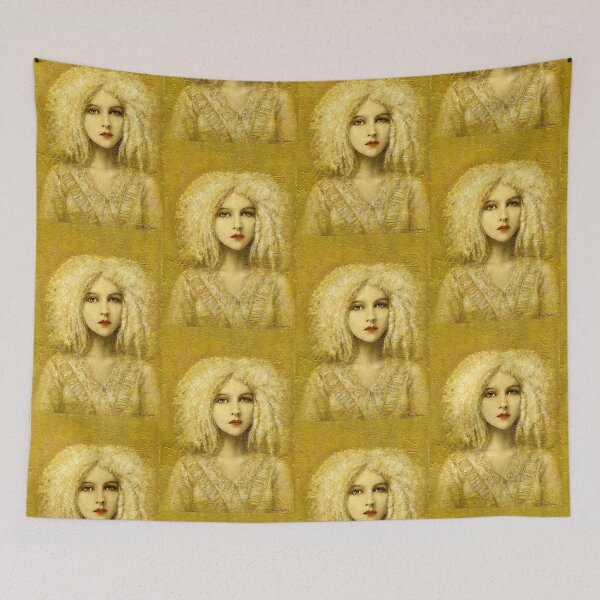 Item preview, Victorian Gothic Girl On Gold designed and sold by mictomart.