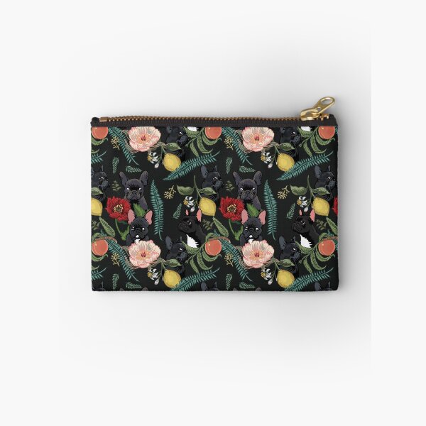 Item preview,  Botanical and Black Frenchie designed and sold by Huebucket.
