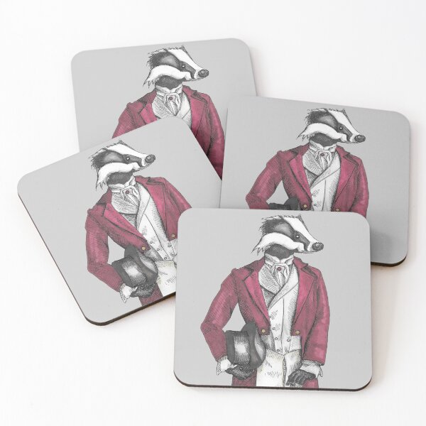 Item preview, Old-Fashioned Badger Gentleman designed and sold by thelovelybadger.