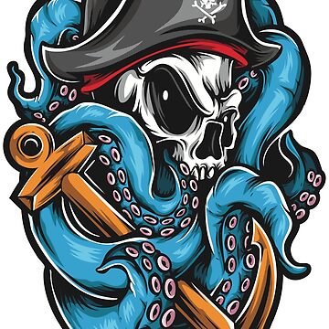 Imagen de la obra Cráneo de pulpo pirata de Vector Scout Lab