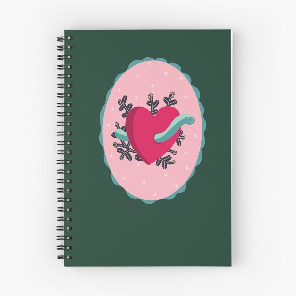 Item preview,  Cameo design with  pink heart, worm and plants designed and sold by Pacesyte.