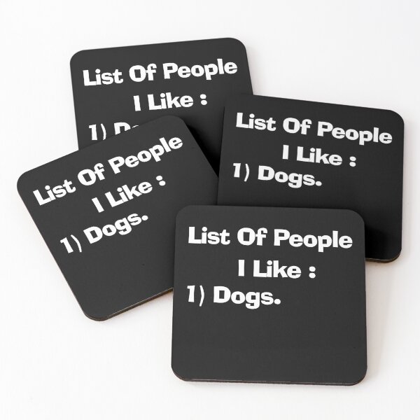 Item preview, List Of People I Like Dogs T-Shirt designed and sold by Laura J Devera ⭐⭐⭐⭐⭐.