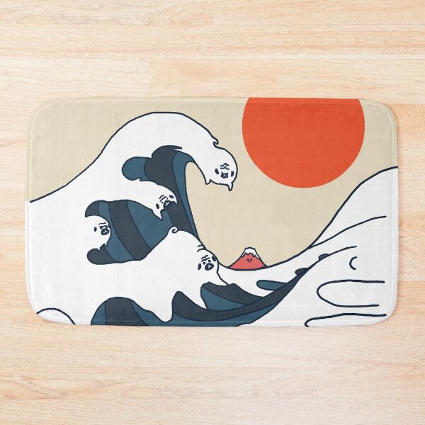 Item preview, The Great Wave of Pugs Minimal designed and sold by Huebucket.