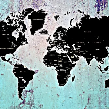 Artwork thumbnail, World map by Picturework
