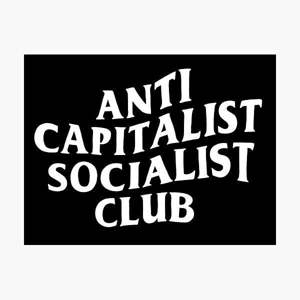 Anti Capitalist Socialist Club - The Peach Fuzz Photographic Print
