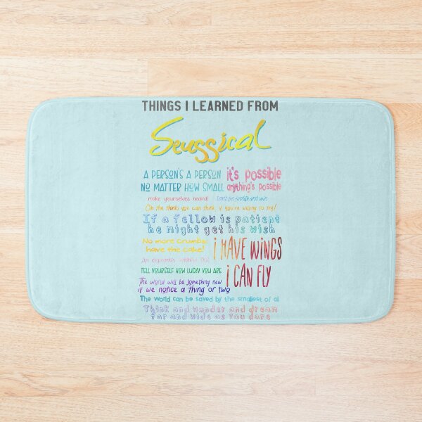 Item preview, Things I Learned from Seussical designed and sold by Theatre Thoughts.