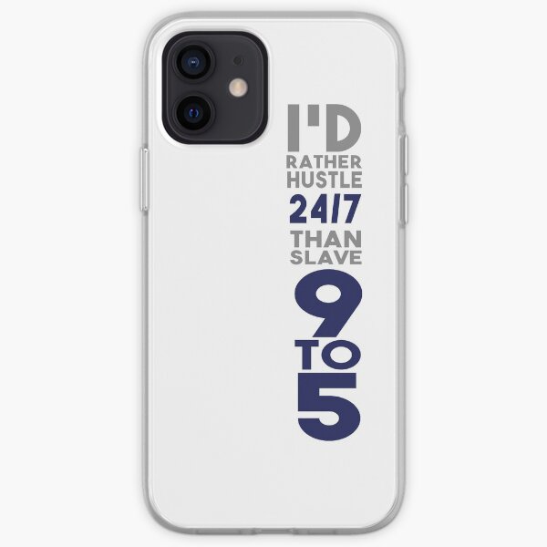 Hustle 24/7 - Blue iPhone Soft Case