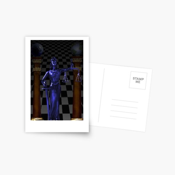 JUSTICE Postcard