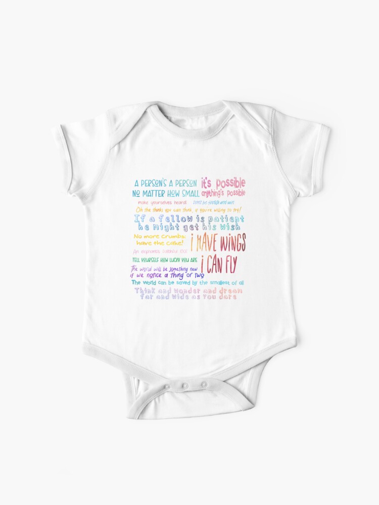 Seussical Quotes Set Baby One-Piece for Sale by Theatre Thoughts